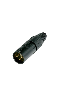 Neutrik XLR NC3MX-B - wtyk męski na kabel, 3 pin