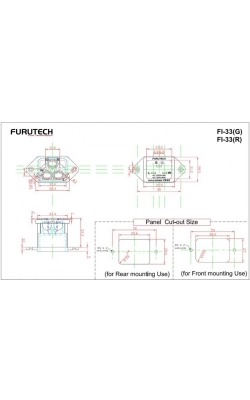 FURUTECH FI-33 NCF R - gniazdo zasilające IEC