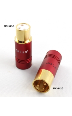KaCsa MC-942G - wtyk XLR męski złocony
