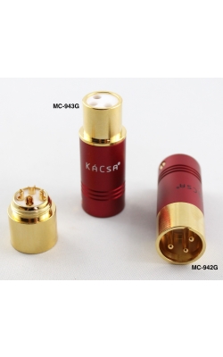KaCsa MC-942G - wtyk XLR męski złocony