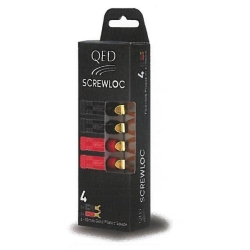 QED QE1890 - wtyki widełkowe złocone - 4 szt.